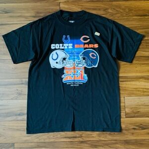 NFL Super Bowl XLI Colts VS Bears 2007 Promotional Graphic Men’s Shirt Size L